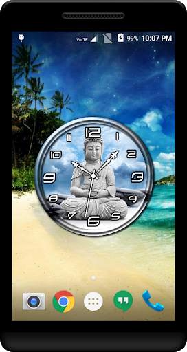 Buddha Clock Live Wallpaper screenshot 1