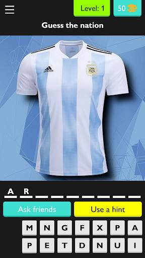 Football Jersey World Cup 18 screenshot 1