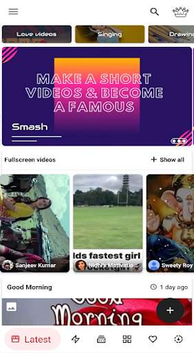 Smash short video sharing app screenshot 2