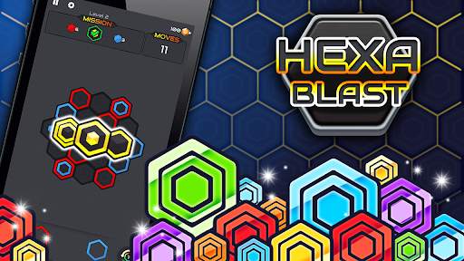 Puzzle Hexa Blast : Princess and Zombies screenshot 1