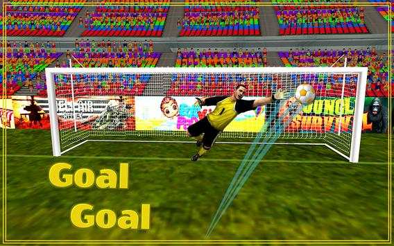 Jari Sepak bola Bola Tendangan 3D screenshot 2
