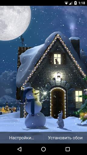 Christmas Moon Live Wallpaper screenshot 2