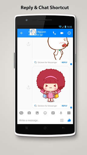 Stickers for Messenger screenshot 2