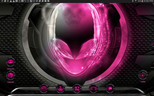 Alien Pink Next Launcher theme screenshot 7