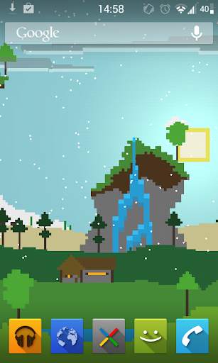 Pixel Landscape Live Wallpaper screenshot 3