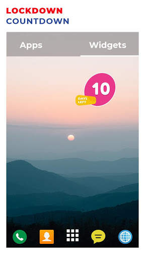 Lock down Countdown Widget - Days Left 3 تصوير الشاشة