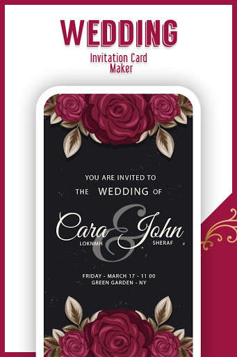 Wedding Invitation Card Maker screenshot 1