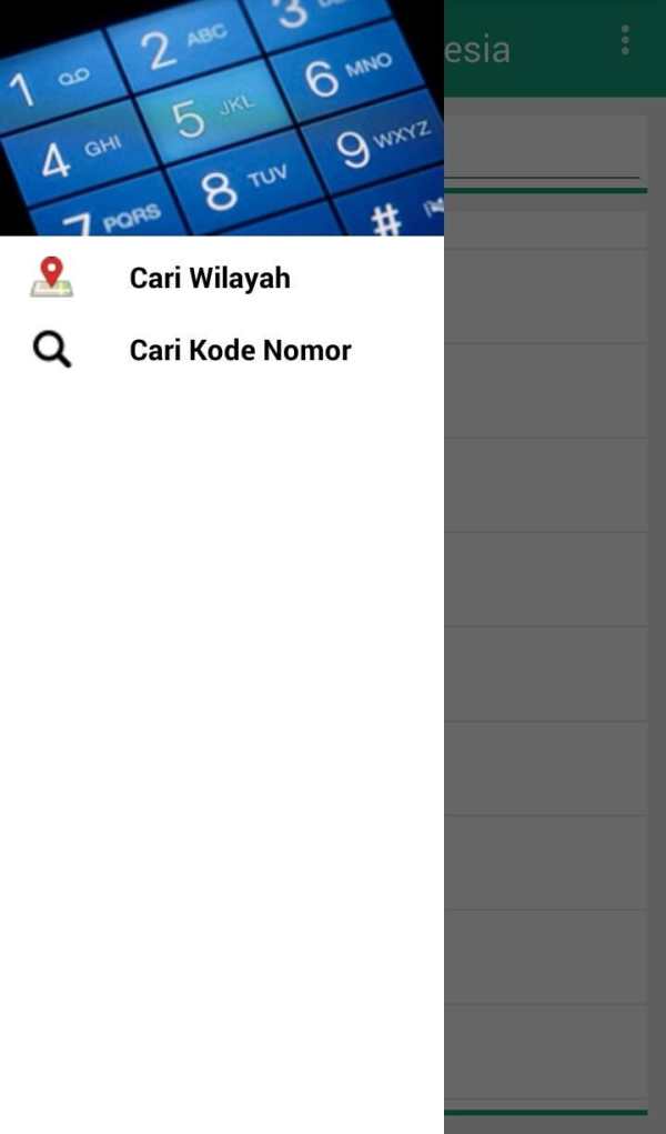 Kode Telepon Indonesia screenshot 1