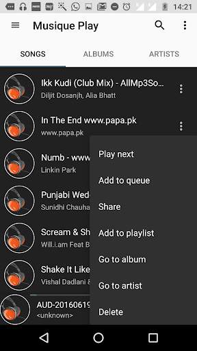 Music Player screenshot 1