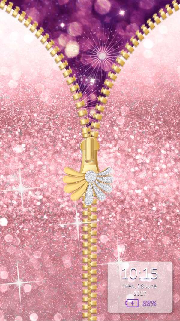 Glitter Zipper Screen Lock App screenshot 4