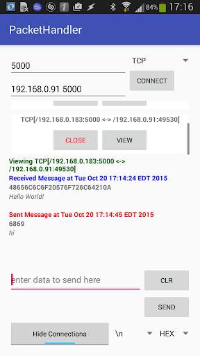 TCP UDP Packet Handler screenshot 2