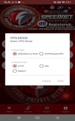 SPEEDNET REBORN LOCAL VPN screenshot 5