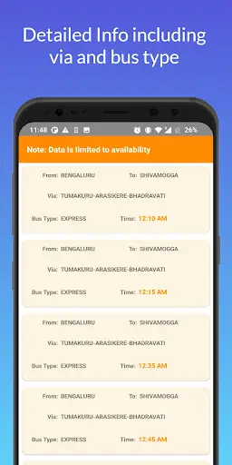 KSRTC  Bus Timings 4 تصوير الشاشة
