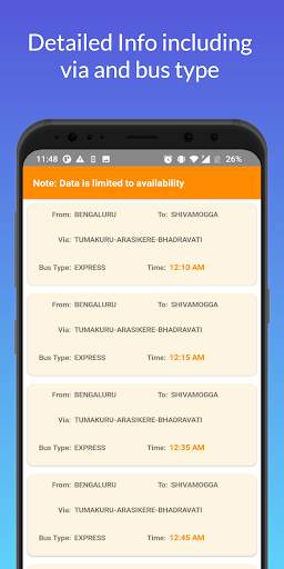 KSRTC  Bus Timings screenshot 4