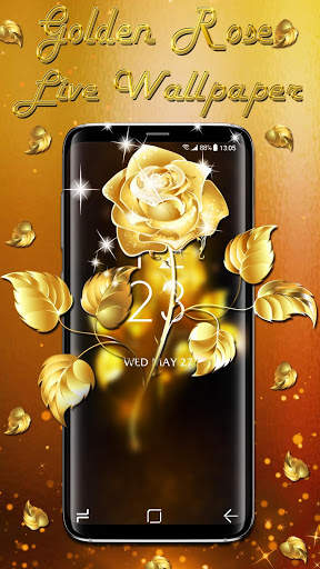 Golden Rose APUS Live Wallpaper screenshot 2