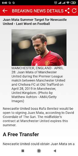 Breaking News for Man United 2 تصوير الشاشة