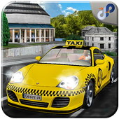 Modern Taxi Driver: Passengers Car Driving 2018 icon