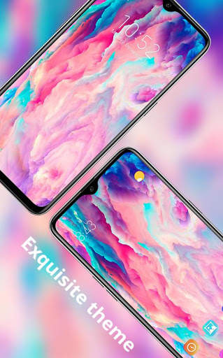 Abstract theme colorful gradient bright launcher screenshot 1