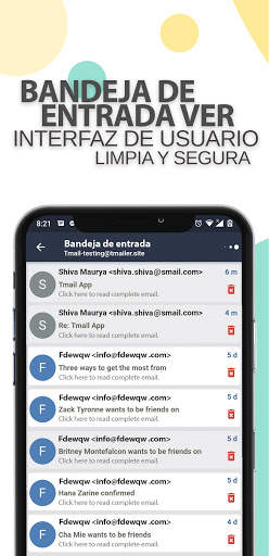 T Mail: dirección de correo electrónico temporal screenshot 5