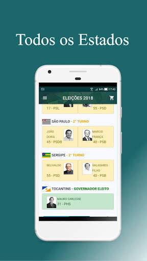 Resultado Eleições 2018 - Candidatos 2° turno 2018 screenshot 4