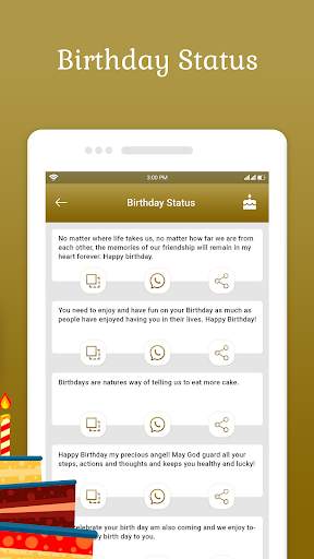 Birthday status screenshot 5