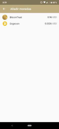 Wallet BitcoinTrust BCT Android 1.0 Native screenshot 2