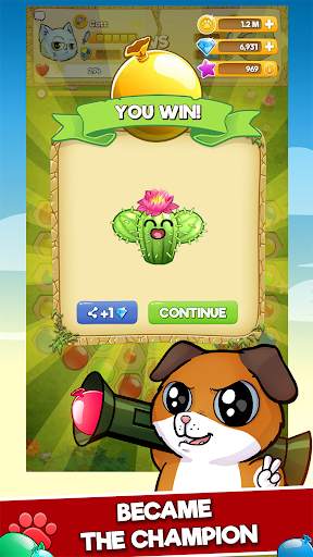 CUTE WARS PUZZLE BATTLE – Cats vs Dogs Match 3 screenshot 4