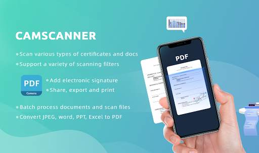 PDF Camera Scanner - Scan PDF & JPEG & Signature screenshot 1