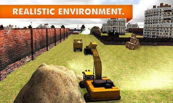 Areia Escavadeira Truck 3D screenshot 5