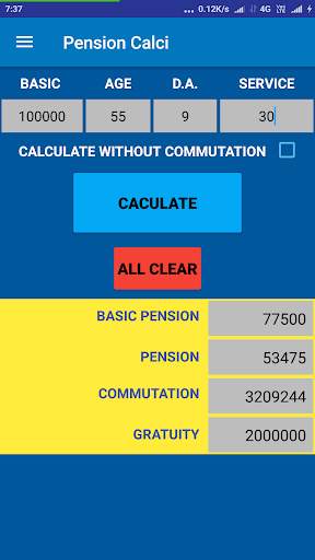 Pension Calci screenshot 3