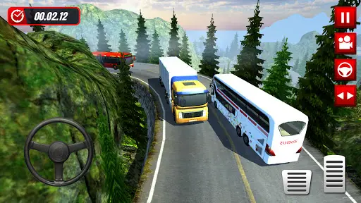 Hill Station Bus Driving Game screenshot 1