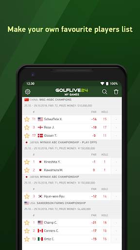 Golf Live 24 - golf scores screenshot 3