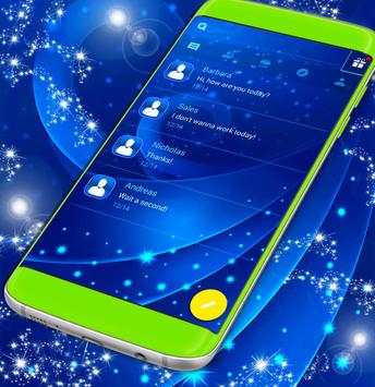 Blue SMS Themes screenshot 1