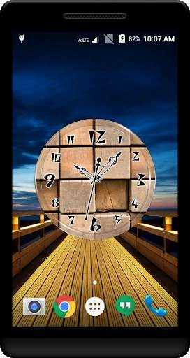Wooden Clock Live Wallpaper screenshot 2
