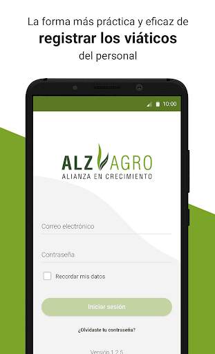 ALZ-Agro - Aplicación de rendición de gastos скриншот 1