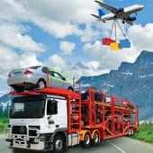Airplane Bus Flight Truck Transporter Kota Tersemb logo
