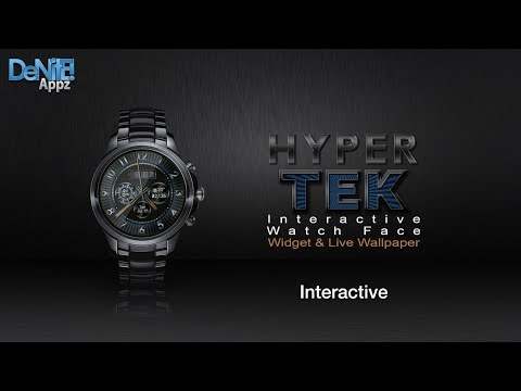 Hyper Tek HD WatchFace Widget & Live Wallpaper screenshot 1