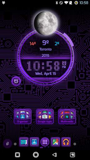 PCB Purple ⁞ TSF Shell 3 Theme screenshot 2