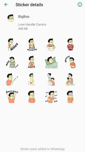 Official Lovehandle Comics Stickers for Whatsapp screenshot 4