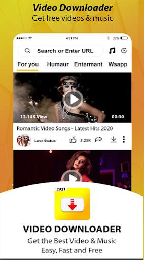 Vtube Downloader Video - social media status saver screenshot 2