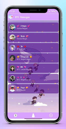 BTS Messenger: Chat Simulation screenshot 2