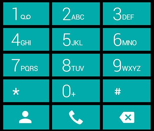 Dialer theme Cards Teal screenshot 5