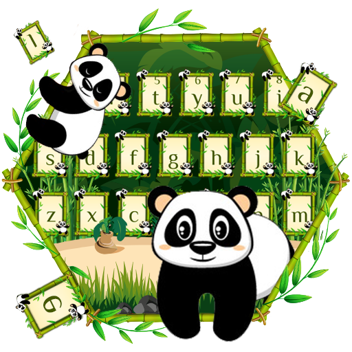 Cute Bamboo Panda Keyboard icon