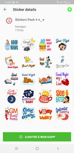 Good Morning & Good Night Stickers for WhatsApp screenshot 4