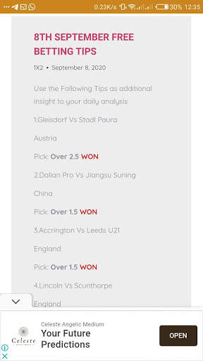 Free Betting Tips: Daily 100% Maxbet Predictions. screenshot 5