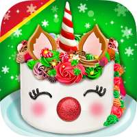 Christmas Unicorn Cake - Sweet Desserts Food logo