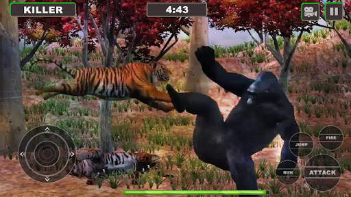 Lion Vs Gorilla : Animal Family Simulator Game screenshot 6