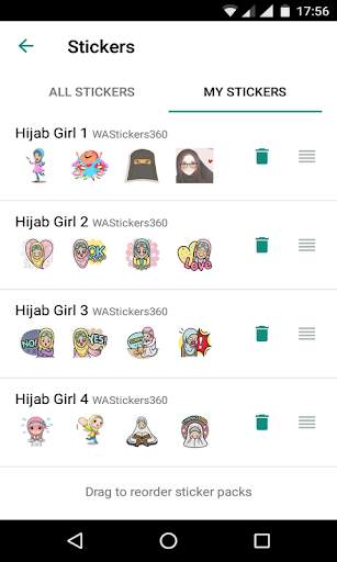 Hijab Girl Stickers for WhatsApp 2019 free Sticker screenshot 1