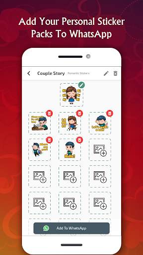 Romantic Stickers for WhatsApp screenshot 6