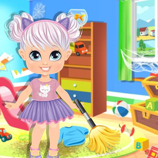 Messy Doll House Cleaner: Home Cleanup Games 1.0